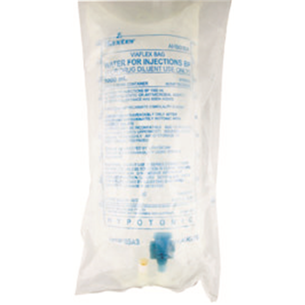 Water for Injection 1000ml IV Bag Each