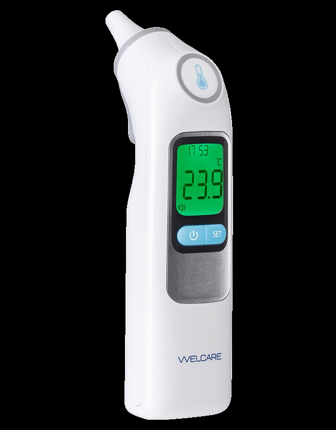 Welcare Digital Ear Thermometer, Includes 15 Disposable Probe Covers