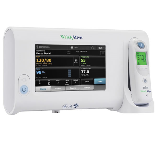 Welch Allyn Connex Spot Vital Signs Monitor- NIBP, Nonin SpO2, Temp. PRO600-71WE-6 (Stand Extra)