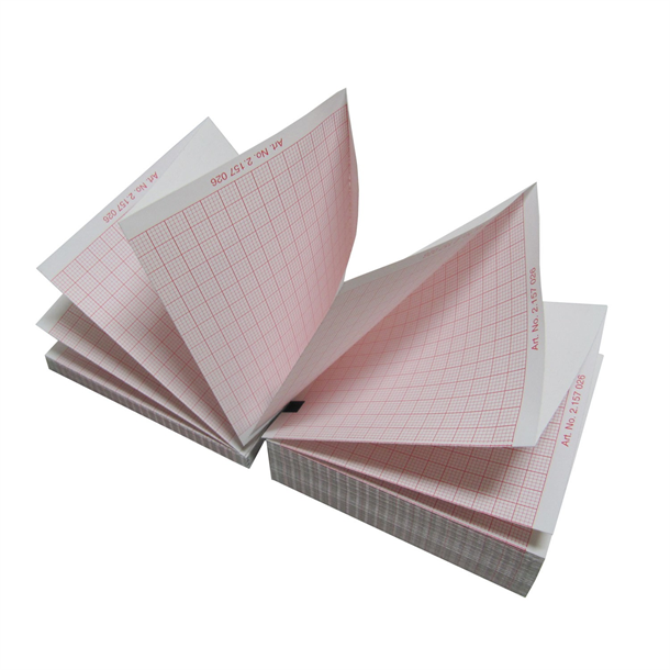 Welch Allyn Z-Fold ECG Paper for CP100/CP150/CP200 Models. 200 Sheets per Pack.