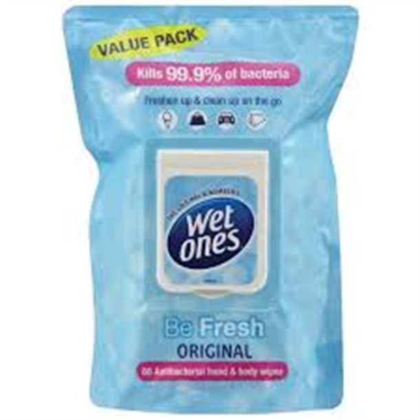 Wet Ones Wash Cloth. Pack of 70