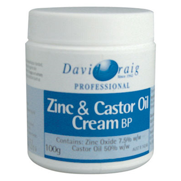 Zinc and Castor Oil Cream 100g Jar